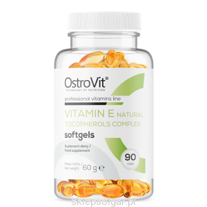 OstroVit Witamina E Naturalny Kompleks Tokoferoli 90 kapsułek