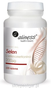 Aliness Selen L-selenometionina 200µg 100 tabletek 