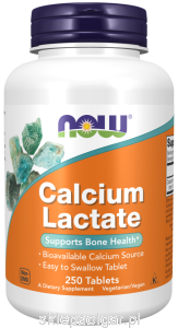 NOW Foods Calcium Lactate Mleczan wapnia
