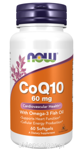 NOW Foods CoQ10 60 mg with Omega-3 Fish Oil