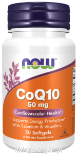 NOW Foods CoQ10 50 mg + selen + witamina e