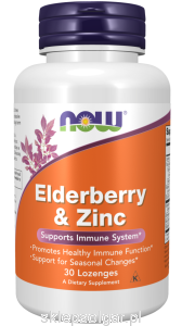 NOW Foods Elderberry & Zinc Czarny bez Cynk 90kaps