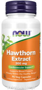 NOW Foods Hawthorn Extract 300 mg Veg Głóg