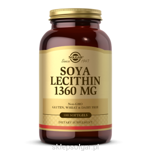 Solgar Soya Lecithin (lecytyna sojowa) 1360 mg - 100 kaps