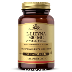 Solgar L-Lizyna 500 mg - 50 kaps