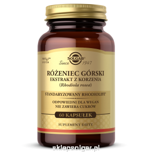 Solgar Różeniec górski ekstrakt z korzenia Rhodiola