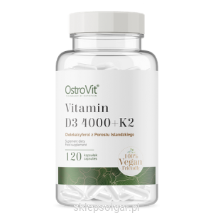 OstroVit Witamina D3 4000 IU + K2 VEGE 120 kapsułek