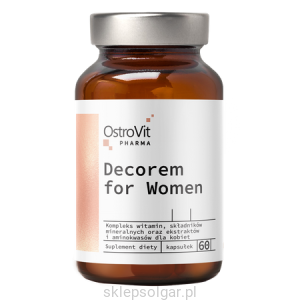 OstroVit Pharma Decorem For Women 60 kapsułek Biotyna Witaminy