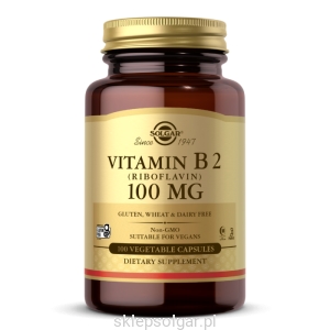Solgar VITAMIN B2 (RIBOFLAVIN) 100 MG Ryboflawina B-2
