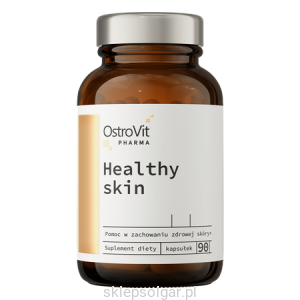 OstroVit Pharma Zdrowa Skóra 90 kapsułek Kolagen Kwas hialuronowy