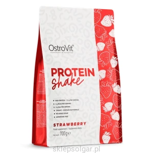 OstroVit Protein Shake 700 g truskawkowy białko sojowe