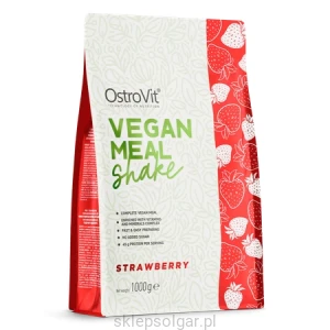 OstroVit Vegan Meal Shake 1000 g truskawkowy Białko sojowe