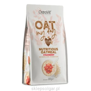 OstroVit Oat My Day 200 g truskawkowy Płatki owsiane