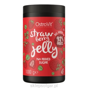 OstroVit Strawberry Jelly Owoce w żelu 1000 g truskawkowy