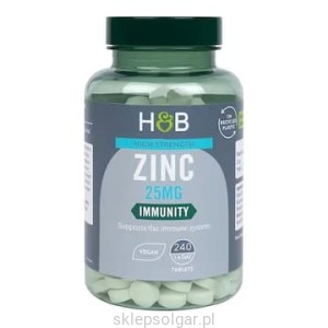 Holland & Barrett High Strength Zinc - 25mg - 240 tablets Cynk 