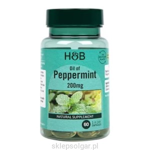 Holland & Barrett Oil of Peppermint 60 Capsules Olejek z mięty