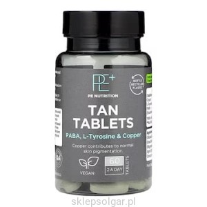 Holland & Barrett Tan Tablets 60 Caplets PABA Tyrozyna miedź