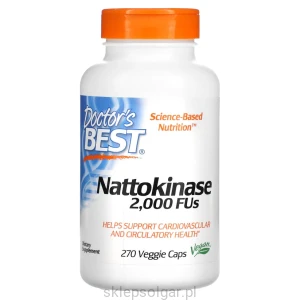 Doctor's Best Nattokinase, 2,000 FUs, 270 Veggie Caps Nattokinaza