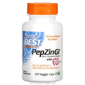 Doctor's Best PepZin GI, Zinc-L-Carnosine Complex, 120 Veggie Karnozyna