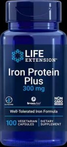 Life Extension Iron Protein Plus 300 mg Żelazo
