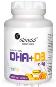  Aliness Omega DHA 300 mg z alg + D3 2000IU 