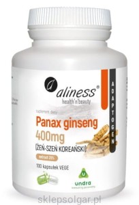  Aliness Panax Ginseng (ŻEŃ-SZEŃ KOREAŃSKI) 400mg 