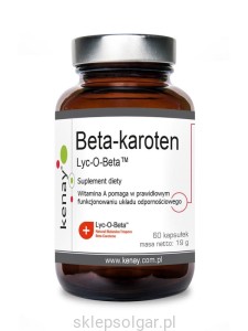 Kenay Beta - karoten Prowitamina A Lyc-O-Beta™ (60 kapsułek) - suplement diety