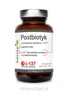 Kenay Postbiotyk Lactobacillus plantarum L-137™ (60 kapsułek) - suplement diety