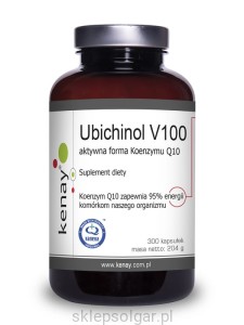 Ubichinol V100  aktywna forma Koenzymu Q10 (300 kapsułek) - suplement diety