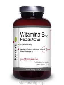 Witamina B12 (metylokobalamina) MecobalActive® (300 kapsułek) - suplement diety