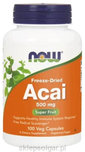 NOW Foods Acai, 500mg - 100 vcaps