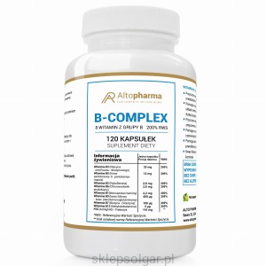 Alto pharma WITAMINA B COMPLEX 200% RWS - 8 WITAMIN Z GRUPY B PRODUKT WEGE 120 kapsułek