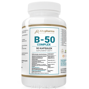 Alto pharma Witamina B-50 METYLOWANA B50 COMPLEX ODPORNOŚĆ PRAWIDŁOWY ROZWÓJ 90 kapsułek