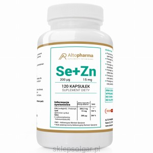 Altopharma Selen 200µg +Cynk 15mg+ Prebiotyk PRODUKT WEGE 120 kapsułek