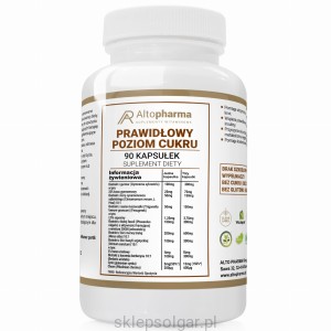Alto pharma PRAWIDŁOWY POZIOM CUKRU Morwa Biała Fasola Gurmar Berberys 90 kapsułek