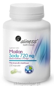 Aliness Maślan Sodu  720 mg (Kwas masłowy 170 mg) x 100 VEGE kaps.