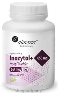Aliness Inozytol myo/D-chiro, 650mg + B6 x 100 Vege caps