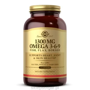 Solgar Omega 3-6-9 siemię ogórecznik 120kaps