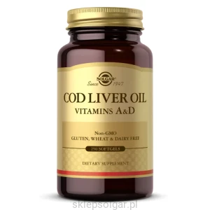 SOLGAR TRAN DORSZOWY COD LIVER OIL 250 KAPSUŁEK 