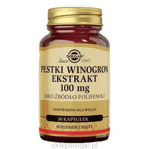 Solgar Pestki z winogron ekstrakt 100 mg