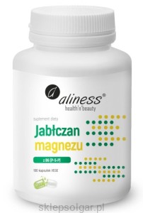 Aliness Jabłczan magnezu 100 mg z B6 (P-5-P) x 100 Vege caps.