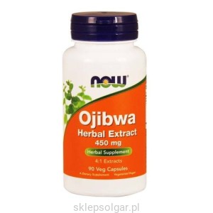 NOW Ojibwa Herbal Extract (Esiak) 450 mg - 90 kap ułatwia trawienie