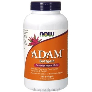 NOW Foods ADAM Multi-Vitamin for Men 180 softgels