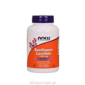 NOW Lecytyna Słonecznikowa 1200mg 100kaps