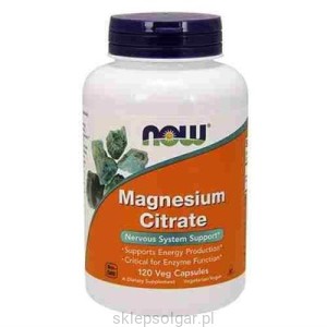 NOW Foods Cytrynian Magnezu 200mg 100tab