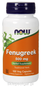 NOW Foods Fenugreek Kozieradka 500mg