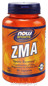 NOW ZMA 180kaps Cynk Magnez B6