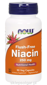 NOW Foods Niacyna Flush-Free 250mg 180kaps