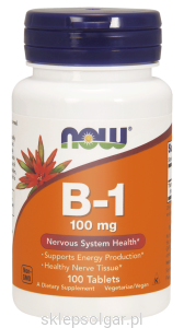 NOW Foods B-1 100 mg – witamina B1