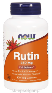 NOW Foods Rutin 450mg – Rutyna – 100 kapsułek